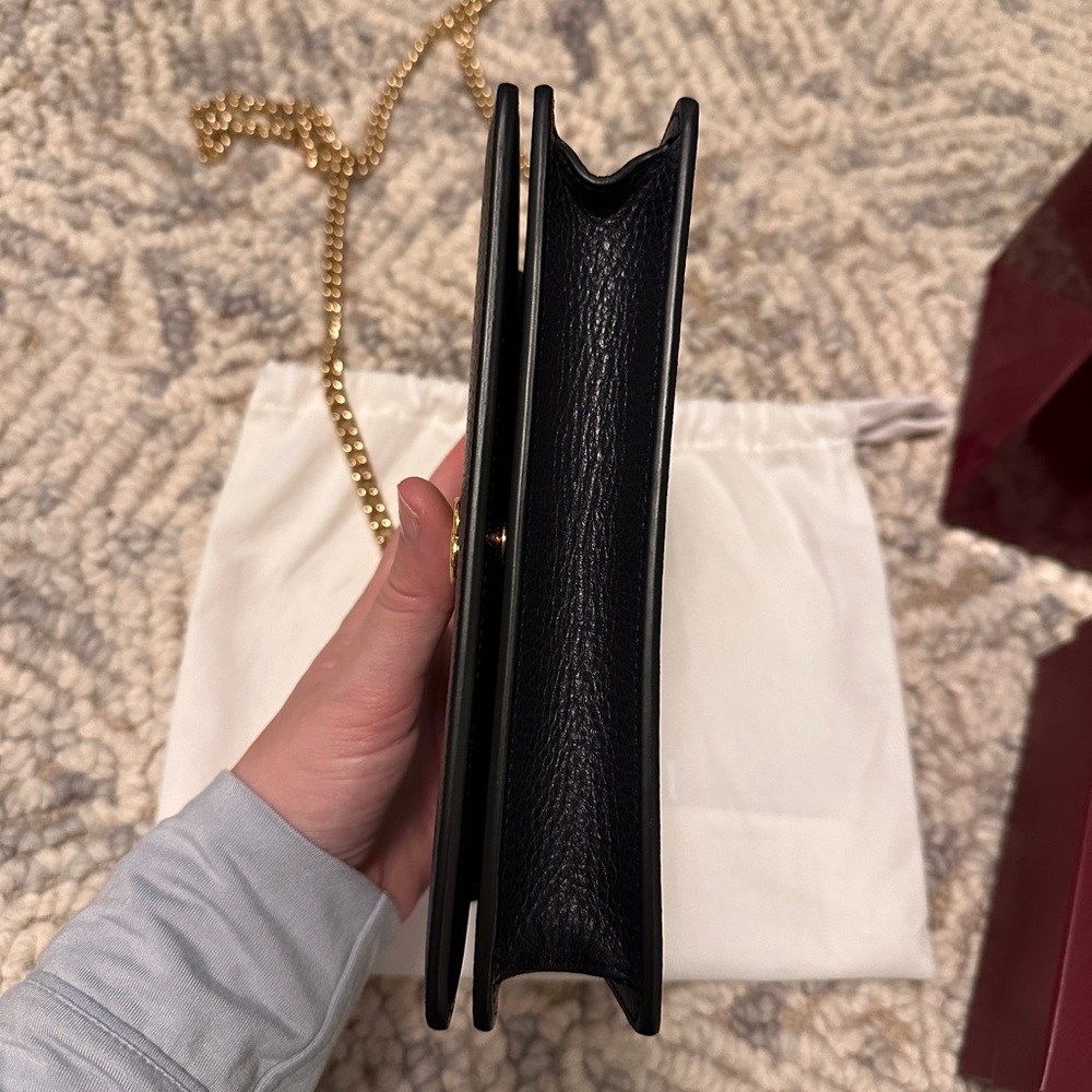USED ONCE - GG Marmont wallet on chain - Picture 5 of 10